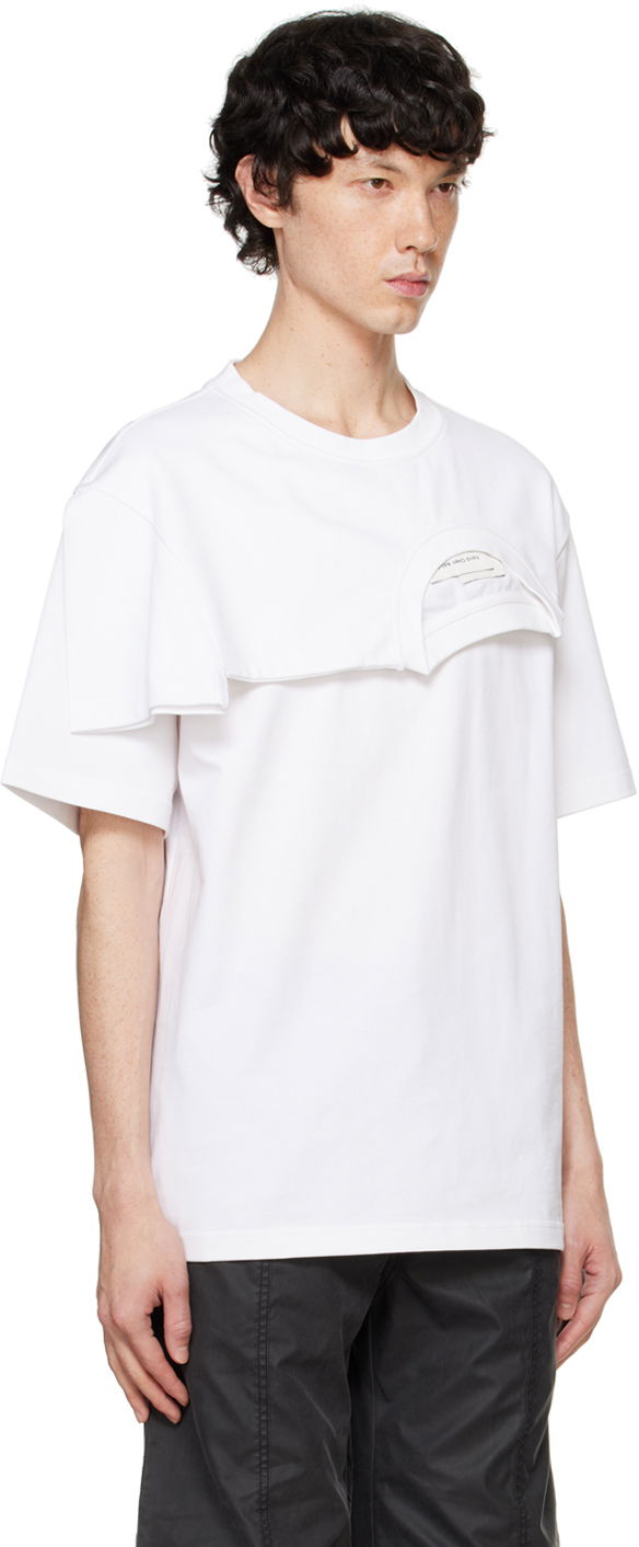 Tričko Feng Chen Wang Feng Chen Wang Double Collar T-Shirt Biela | FF12TSH715W, 1