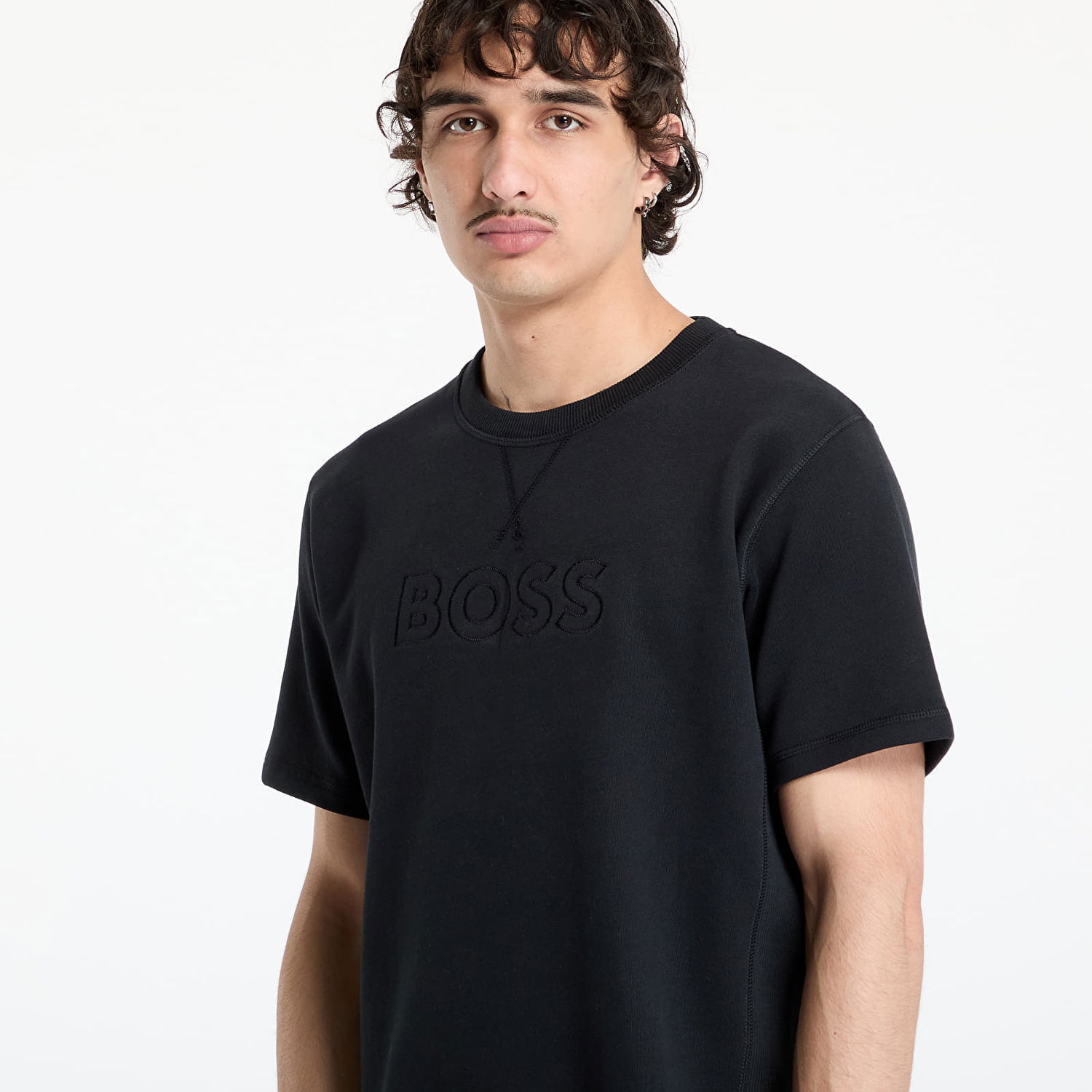 Tričko BOSS Hugo Boss David T-Shirt Čierna | 50540519-001, 1