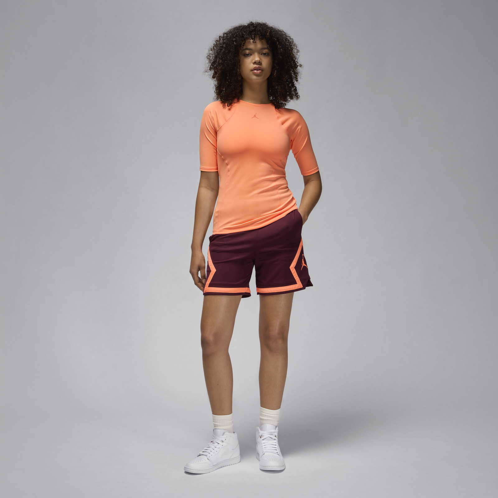 jordan W SPORT DOUBLE THREAT T-SHIRT, orange