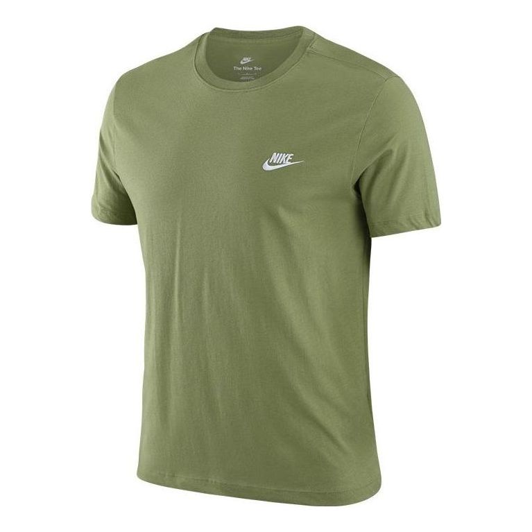 Tričko Nike Embroidered Logo Breathable Short Sleeve T-Shirt Zelené | AR4999-334