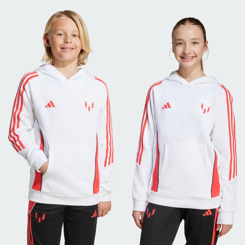 Mikina adidas Performance Messi Kids' Hoodie Biela | JY9524