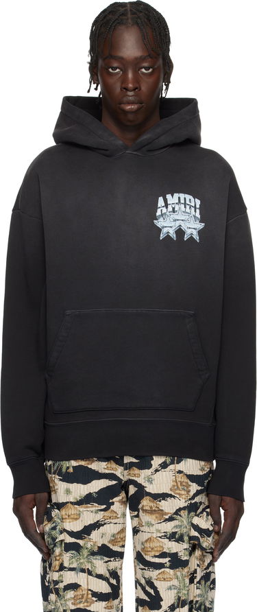 Mikina AMIRI Championship Graphic Print Cotton-Jersey Hoodie Čierna | AMJYHD1087, 0
