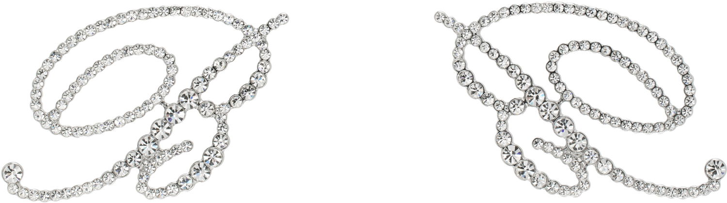 Spona Blumarine Blumarine 'B' Crystal Earrings Metalická | P522W315A, 0