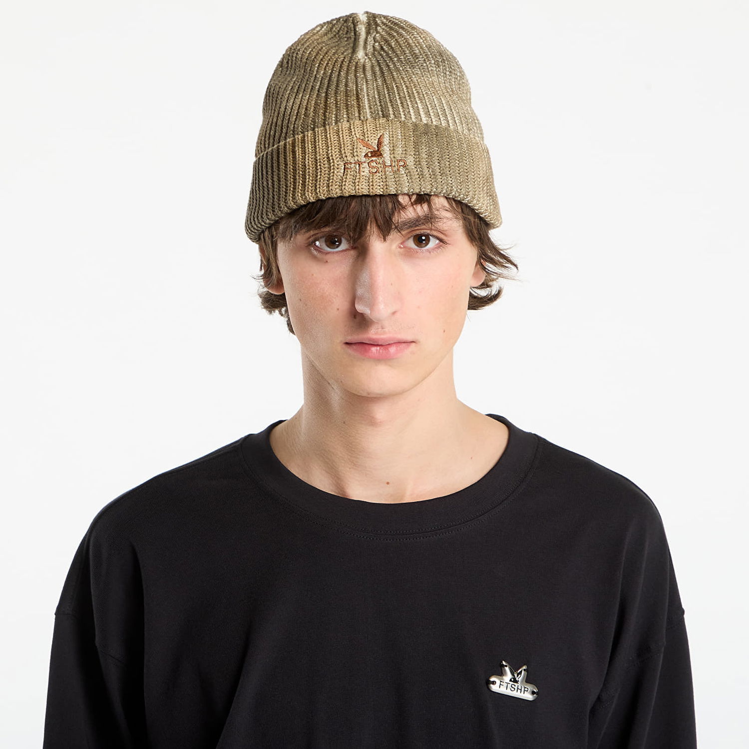 Kulicha Footshop Playboy x FTSHP Overdye Beanie Orche Béžová | FTSHP_538, 0