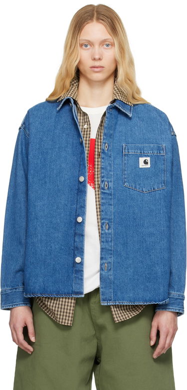 Košeľa Carhartt WIP Work In Progress Alta Denim Shirt Modrá | I033344 0106, 0