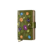 Floral Embroidered Mini Cardholder Wallet