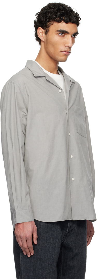 Košeľa NANAMICA nanamica Open Collar End-on-End Shirt Šedá | S25SG063U, 1