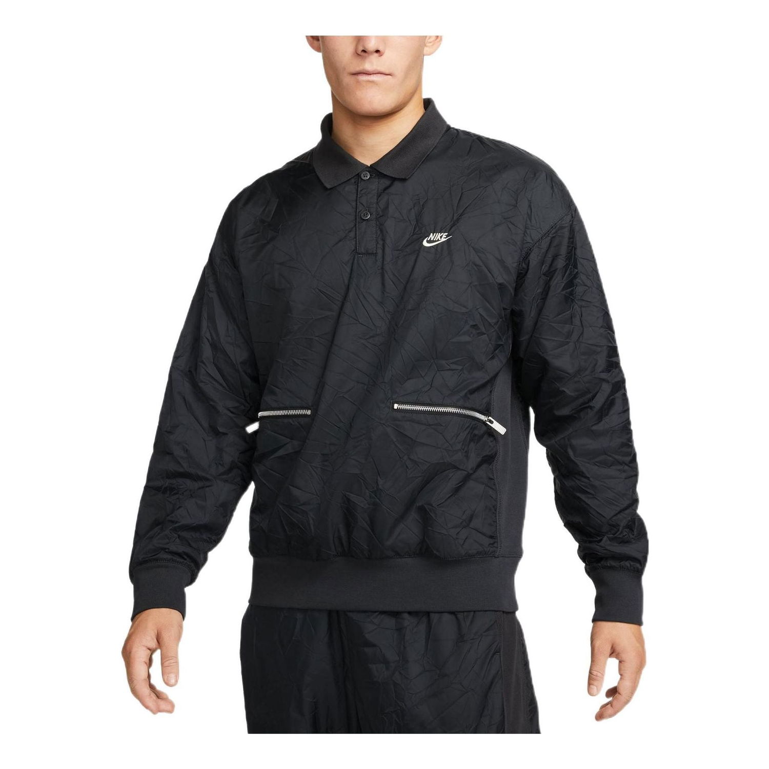 Polo tričko Nike Sportswear Circa Logo Jacket Čierna | DR6077-045, 0