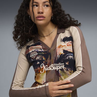 Tričko Puma PUMA x KIDSUPER Long Sleeve T-Shirt Hnedá | 632369_41, 4