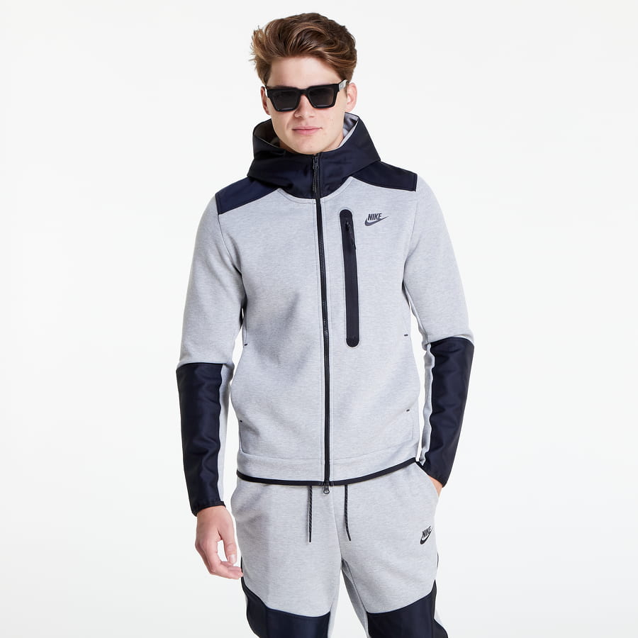 Mikina Nike Sportswear Tech Fleece Full Zip Top Šedá | DR6165-063, 0