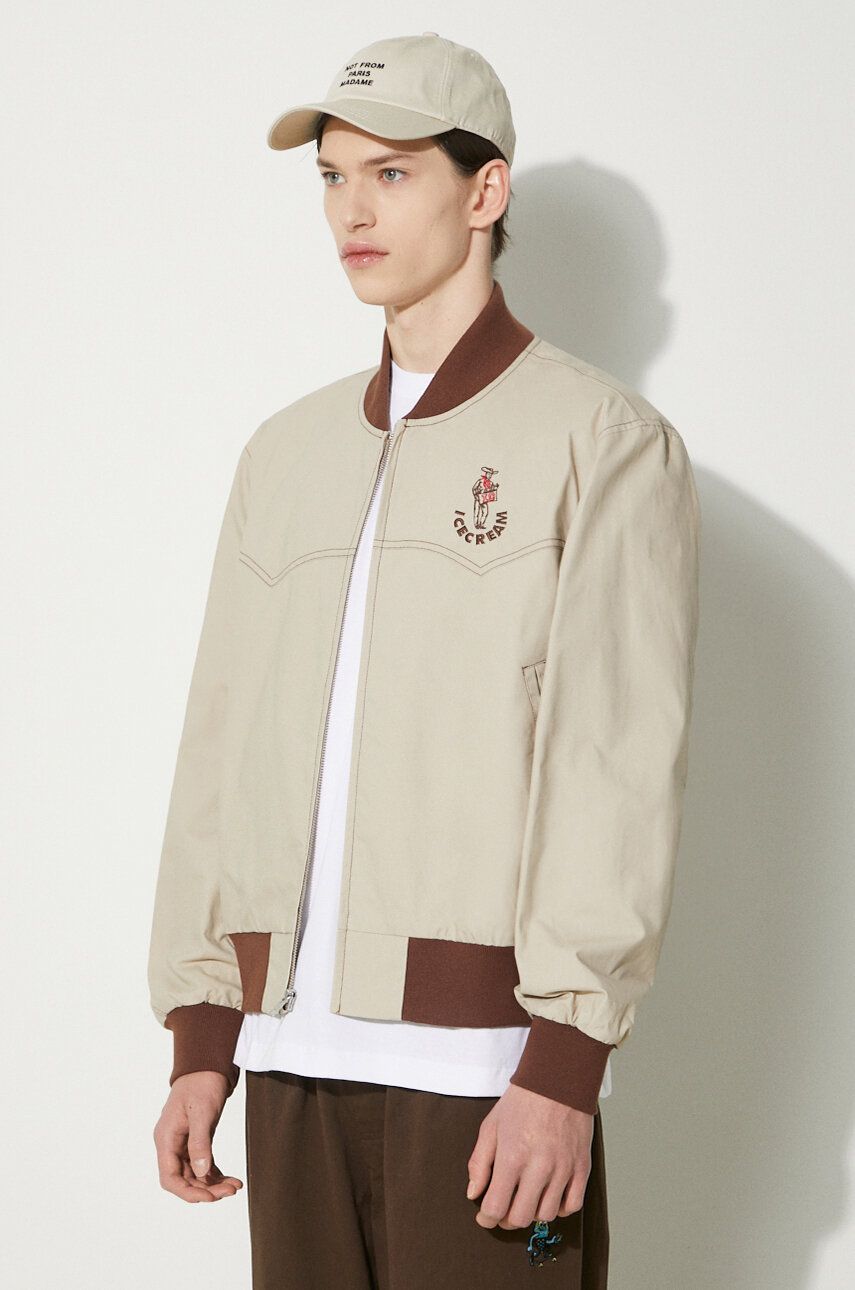 Bomber bunda BBC IceCream ICECREAM Western Bomber Jacket Béžová | IC24202, 0