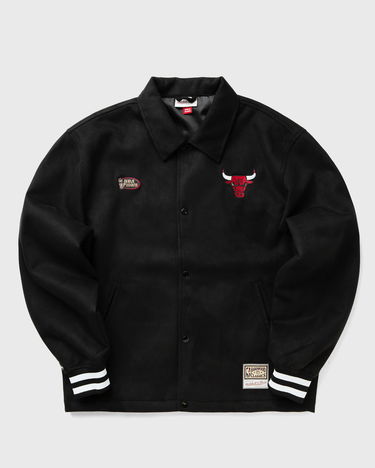 Bomber bunda Mitchell & Ness Mitchell & Ness NBA Oversweep Varsity Coaches Jacket Chicago Bulls Čierna | JK10088-CBUBLCK, 3