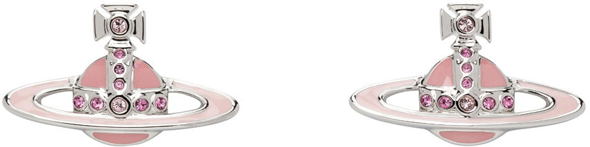 Náušnice Vivienne Westwood Small Neo Bas Relief Earrings Šedá | 62010039-02P538-, 0