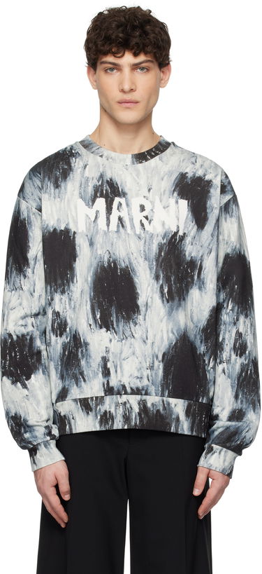 Mikina Marni Marni Scribble Logo Organic Sweatshirt Rôznofarebný | FUMU0074PR USS023, 0