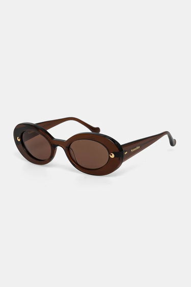 Slnečné okuliare Nanushka Nanushka Giva Oval Sunglasses Hnedá | NW23CRSG00776, 0