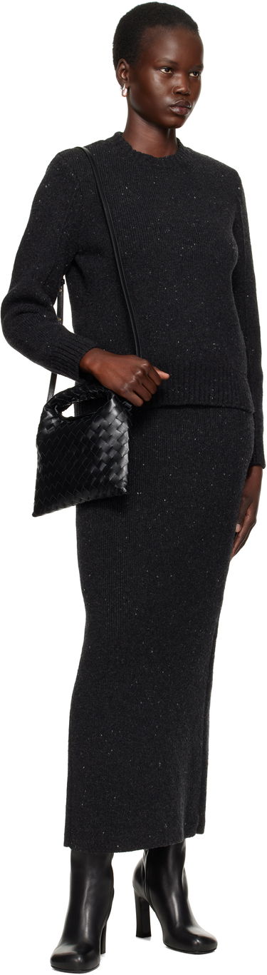 Kabelka Bottega Veneta Mini Intrecciato Leather Shoulder Bag Čierna | 777586 V3IV1, 3