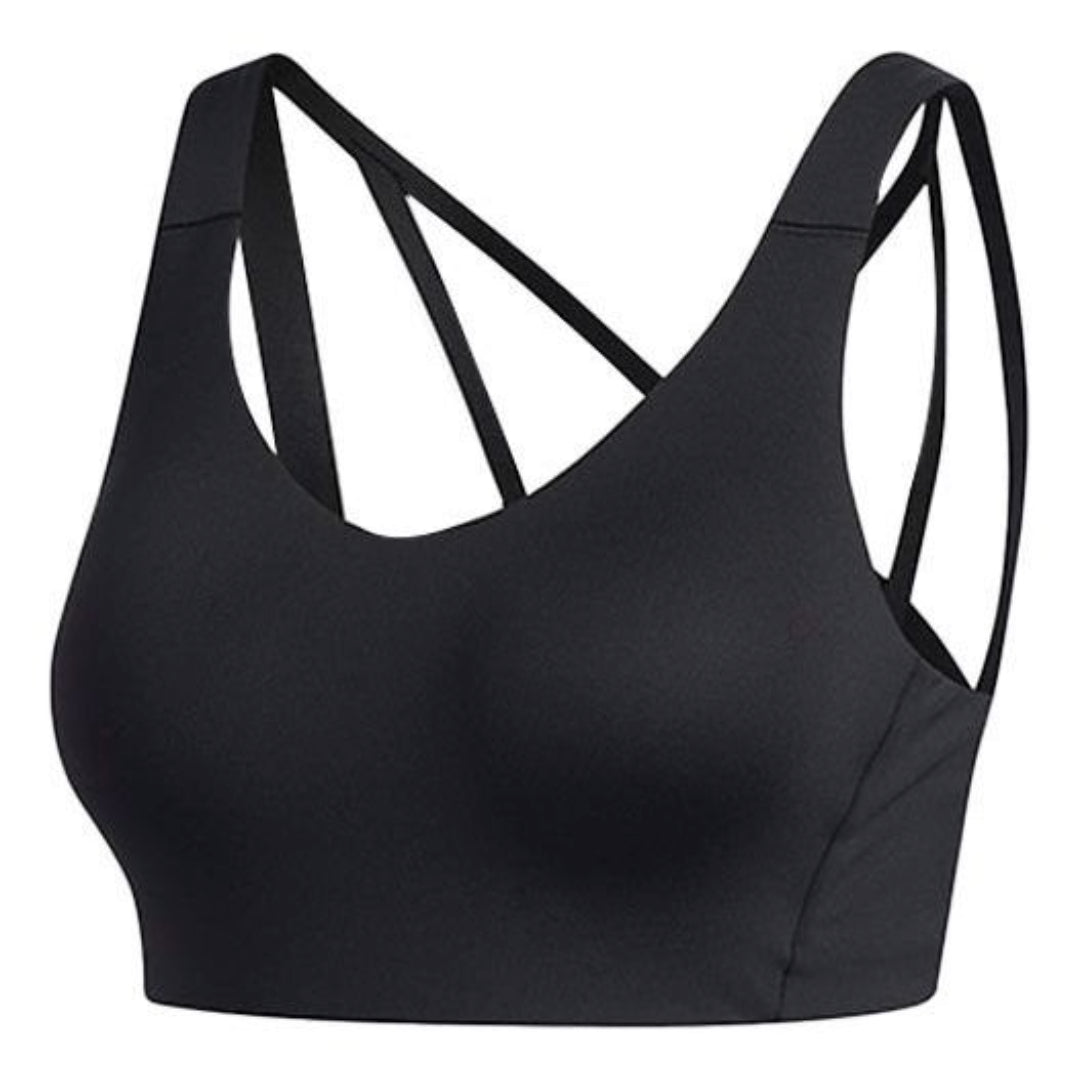 Podprsenka adidas Originals Stronger For It Alpha Sports Bra Čierna | FL2365, 0