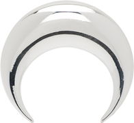 Regenerated Tin Moon Stud Earring