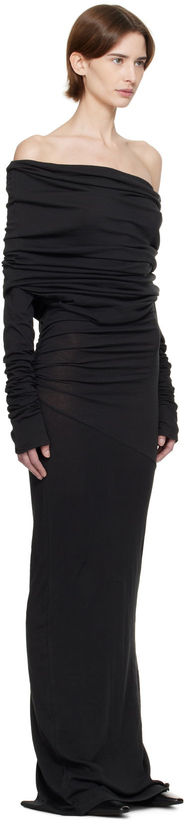 Šaty Entire Studios Bound Maxi Dress Čierna | ES2579SO, 1
