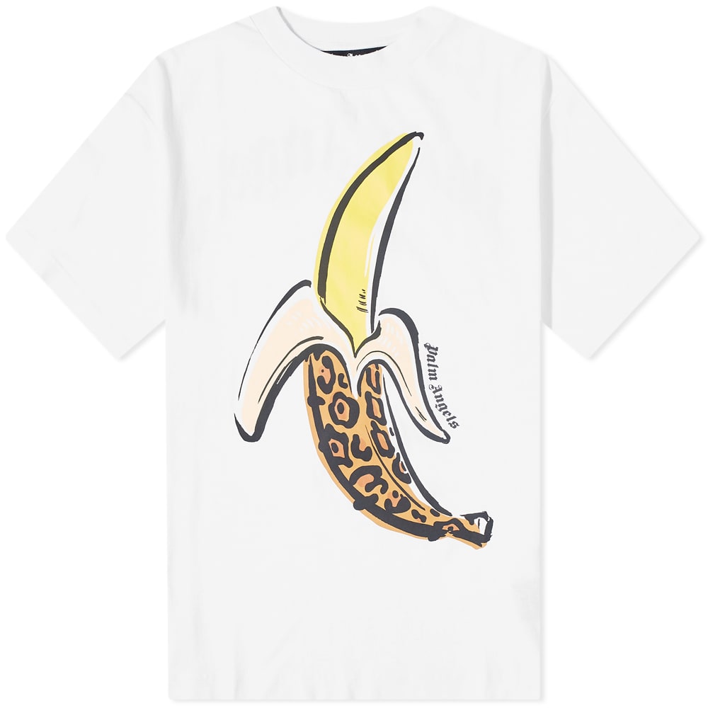 Tričko Palm Angels Banana Tee Biela | PMAA001F22JER0060118, 0