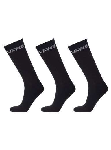 Ponožky Vans Classic Crew Rox 3-Pack Čierna | VN000F0XBLK1