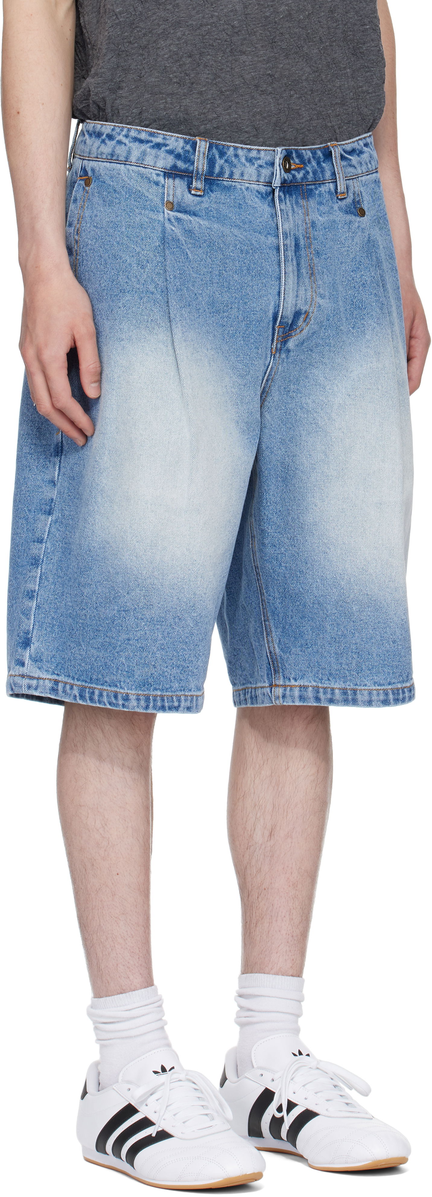 Šortky Dime Dime Pleated Denim Shorts Modrá | DIME2SP2514BLU, 1
