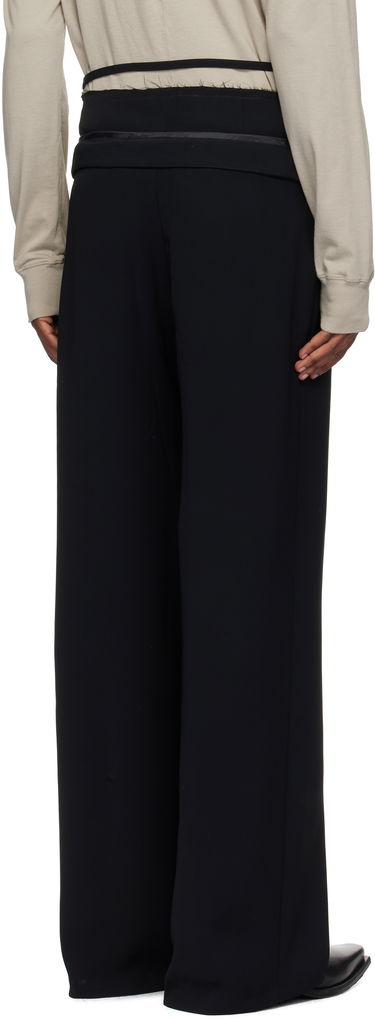 Nohavice Ottolinger Ottolinger Double Fold Suit Trousers Čierna | 1230801921, 2