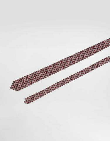 Doplnky Dolce & Gabbana Dolce & Gabbana Martini Jacquard Micro-Design Logo Tie Vínová | GT149EG0WU1X0801, 2