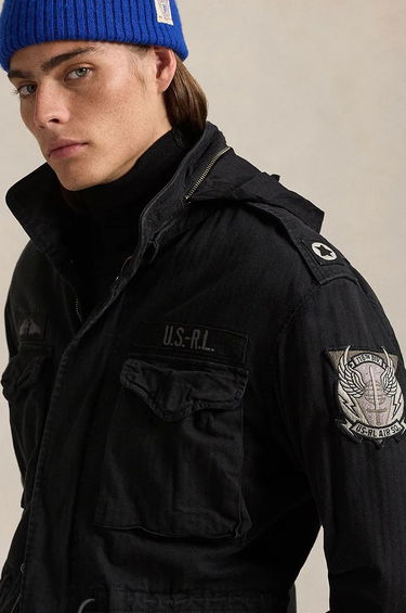 Parka Polo by Ralph Lauren Black Cotton Blend Hooded Parka Čierna | 710955784, 3