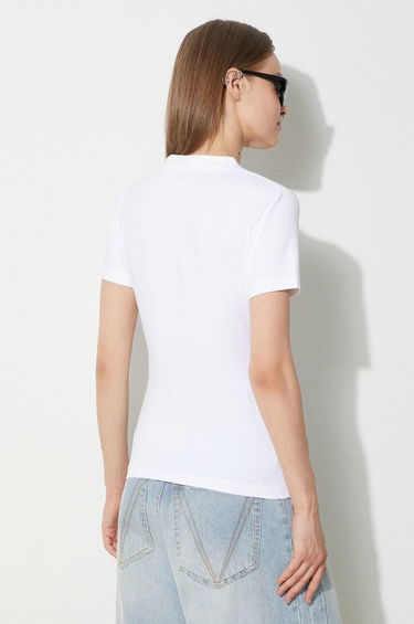 Tričko VETEMENTS VETEMENTS 4 Seasons Embroidered Logo Fitted T-Shirt Biela | WE64TR620W, 2