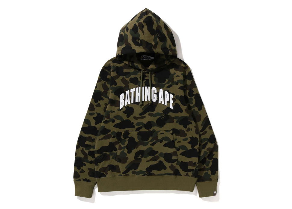 Mikina BAPE 1St Camo Pullover Hoodie Zelené | 1I80-114-009, 0
