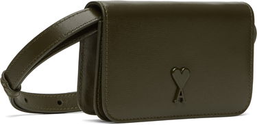 Peňaženka AMI AMI Paris Ami de Coeur Strap Card Holder Zelené | USL017.830, 2