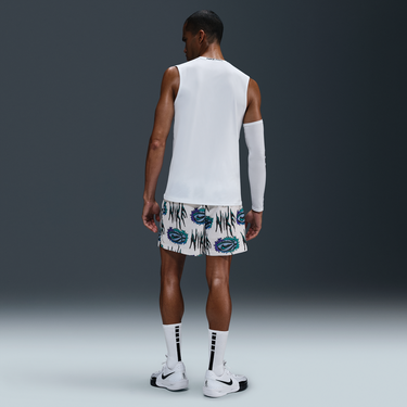 Šortky Nike Dri-FIT Practice Mesh 5" Basketball Shorts Biela | HV6423-100, 4