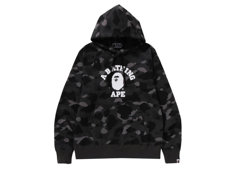 Mikina BAPE BAPE Color Camo College Pullover Hoodie Black Čierna | 1K20-114-006