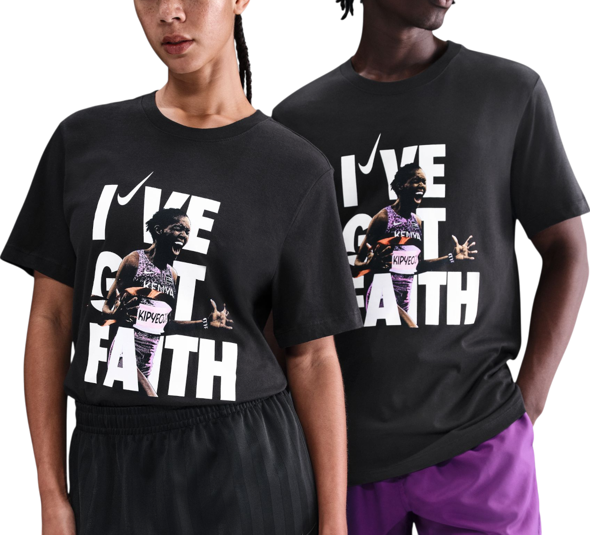 Tričko Nike Nike Kipyegon "I've Got Faith" T-Shirt Čierna | ir1429-010, 1