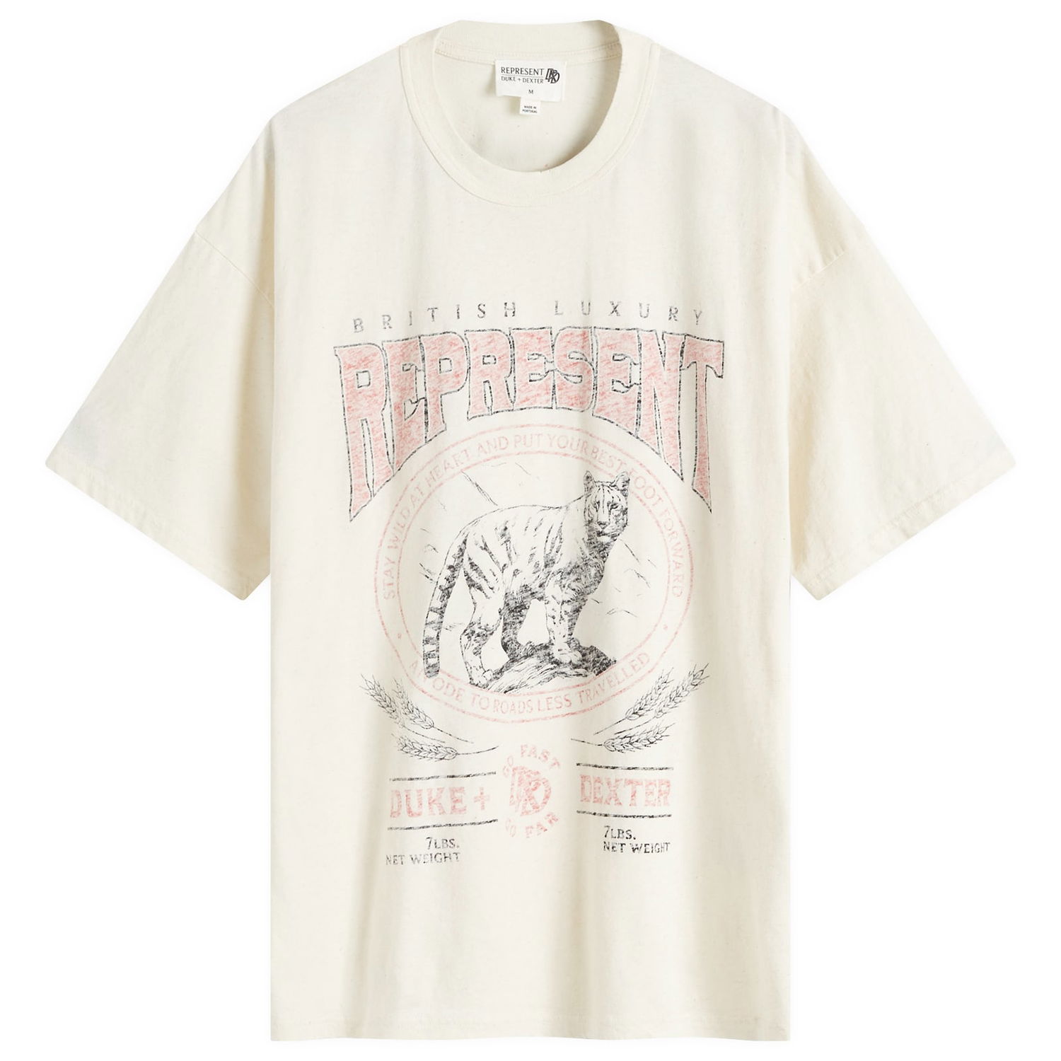 Tričko Represent Clo Mountain Lion Graphic T-Shirt Biela | MLM4392-299, 0