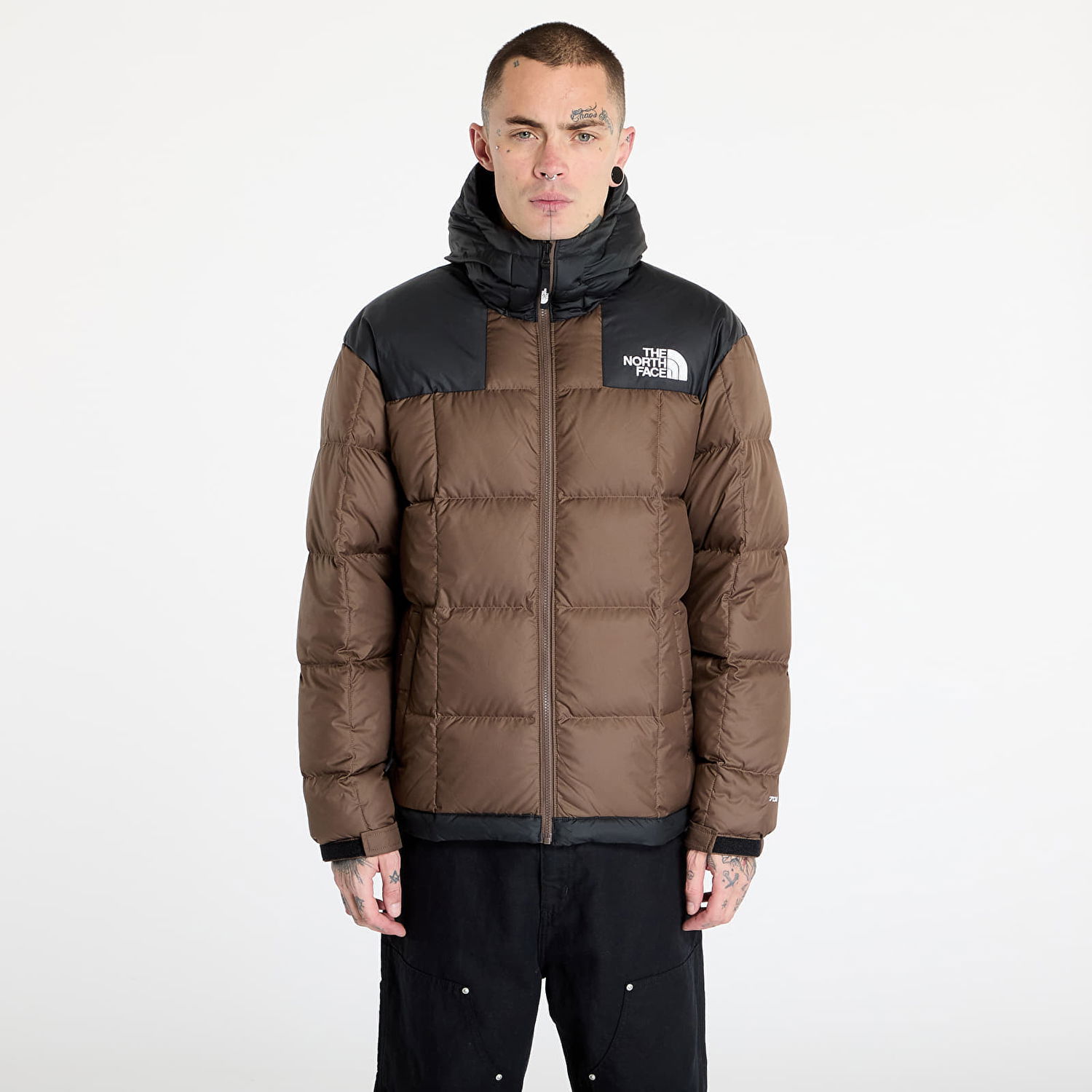 Prešívaná bunda The North Face Lhotse Hooded Jacket Smokey Brown Hnedá | NF0A853C1OI1, 0