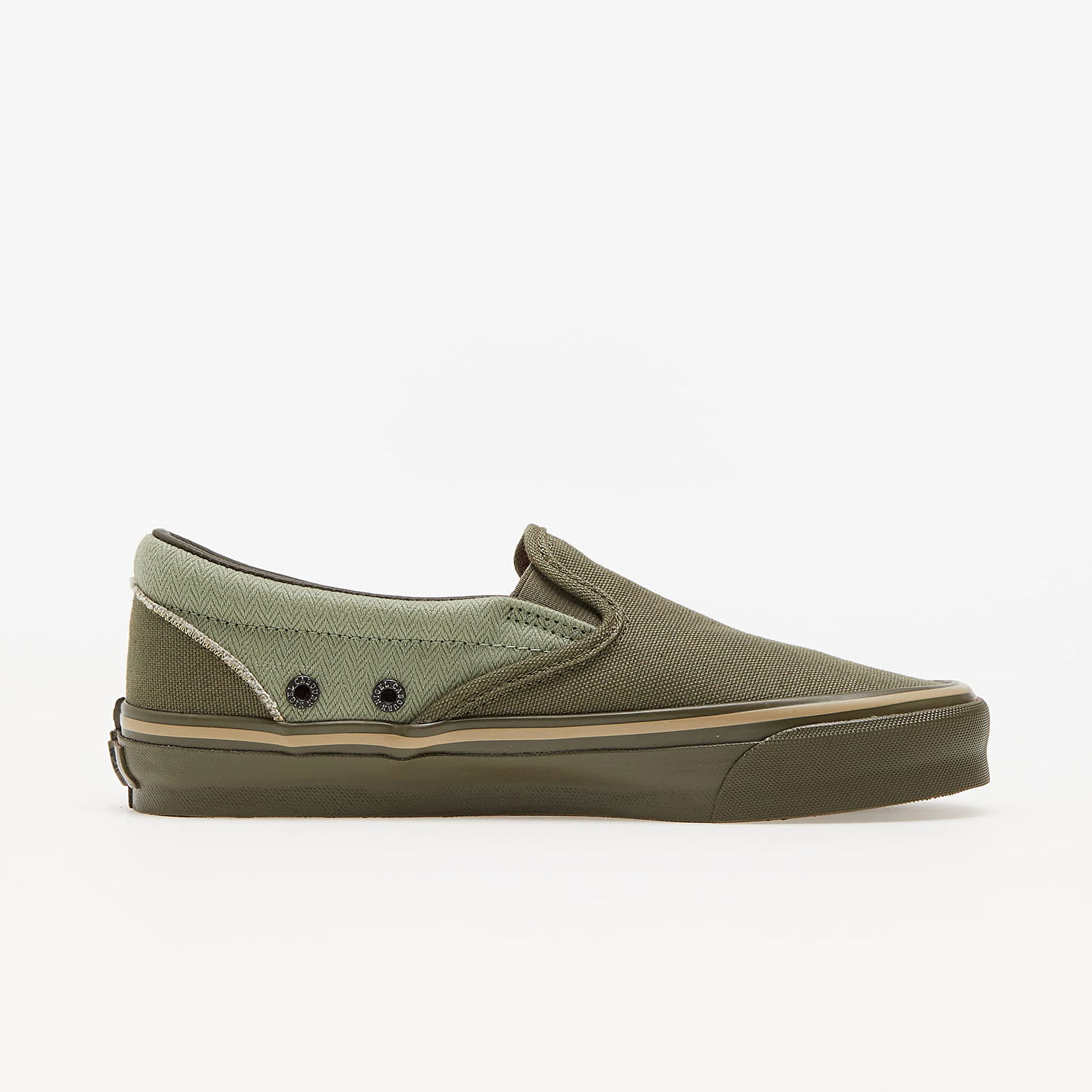 Tenisky a topánky Vans Nigel Cabourn x Classic Slip-On USCM Army Mix OG Zelené | VN0A45JK9TA1, 1