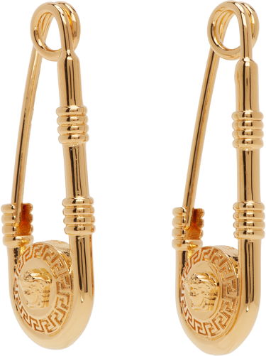 Náušnice Versace Safety Pin Earrings Béžová | 1004827_1A00620, 4