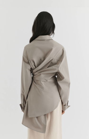 Košeľa AXEL ARIGATO Parker Shirt Dress Béžová | A2121001, 3