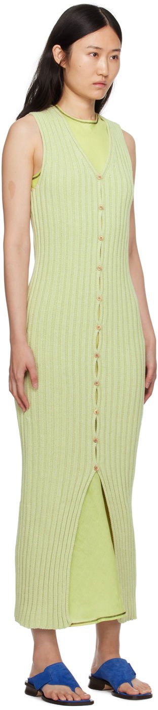 Šaty Baserange Maxi Knit Dress Zelené | DRLOS-CO-SP24, 1