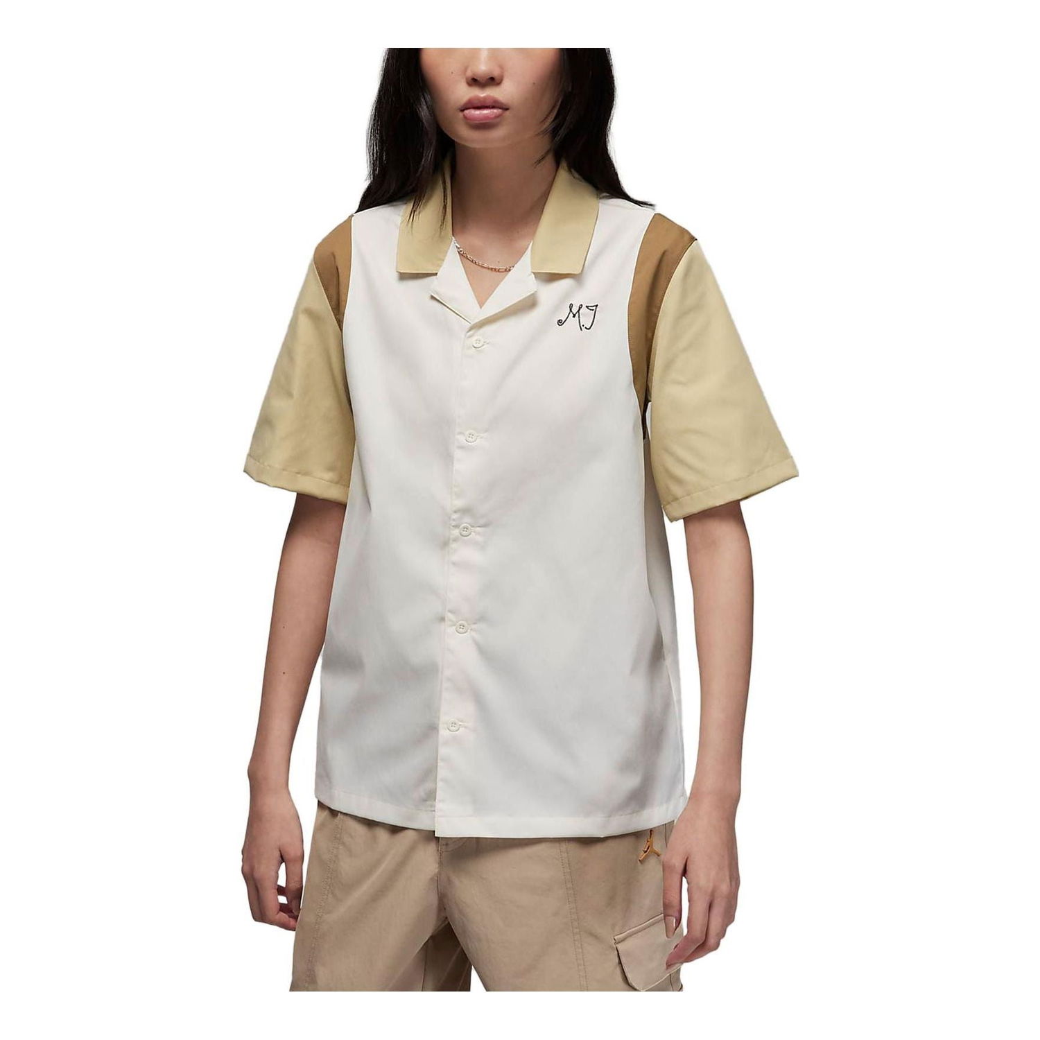 Košeľa Jordan Air Jordan Button-Down Shirt Béžová | DZ3341-133, 0