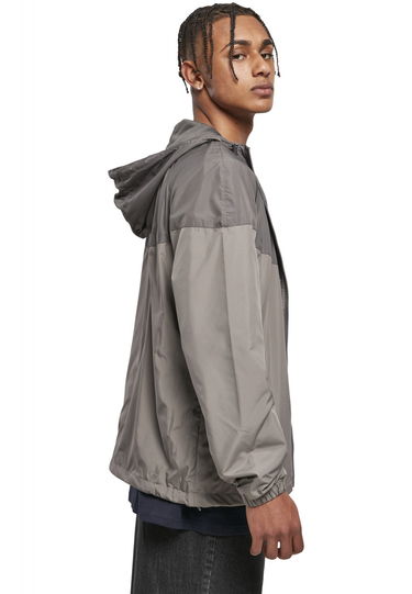 Vetrovka Urban Classics Two Tone Hooded Windbreaker Jacket Šedá | TB2107-02941, 4