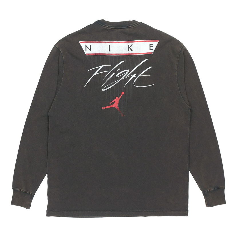 Tričko Jordan Air Jordan Flight Logo Print Crew-Neck Sports T-Shirt Čierna | DD0966-010
