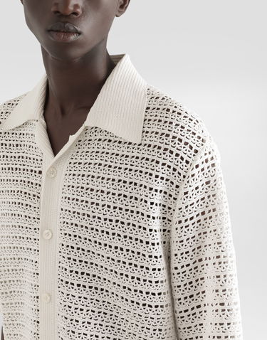 Košeľa Dolce & Gabbana Dolce & Gabbana Hand-Crocheted Knitted Shirt Biela | GXV99TJBCFDW0111, 3