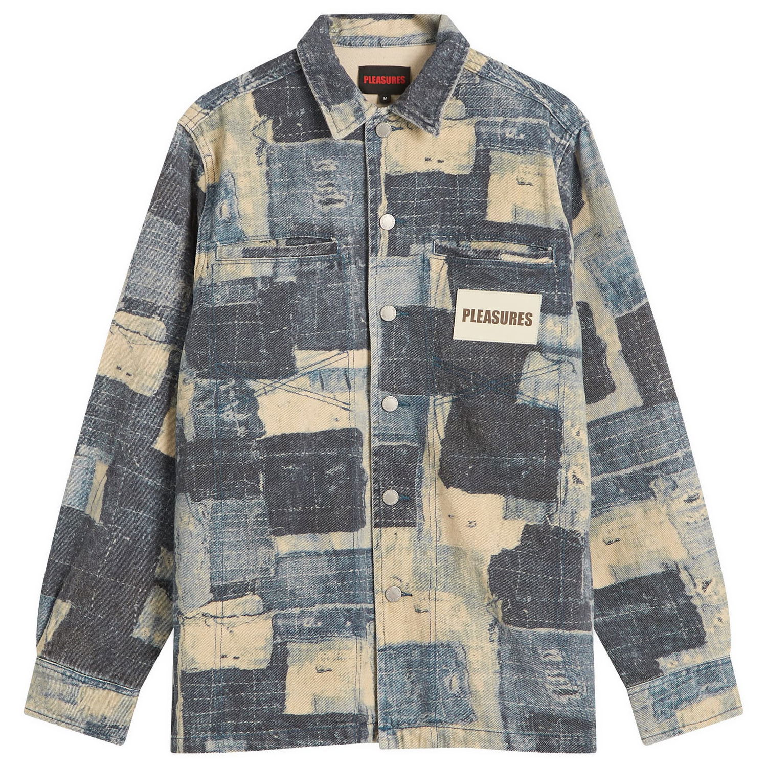 Košeľa Pleasures Pleasures Boro Work Jacket Modrá | P25SP011-IND, 0