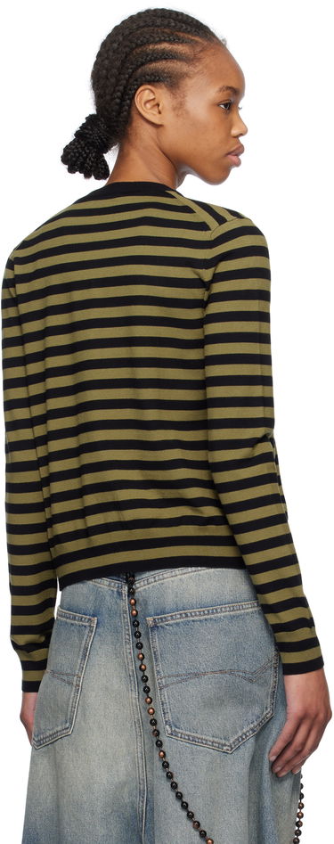 Sveter We11done We11done Striped Cardigan Zelené | WD-KC0-25-636-W-KK, 2