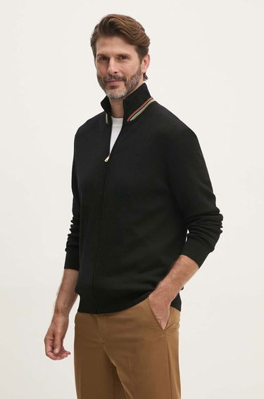 Sveter Paul Smith Paul Smith Wool Zip Cardigan Čierna | M1R.905Y.N02501, 3
