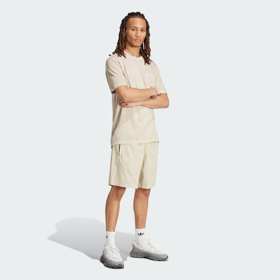 Šortky adidas Performance Trefoil Essentials+ Dye Woven Béžová | IS1733, 1