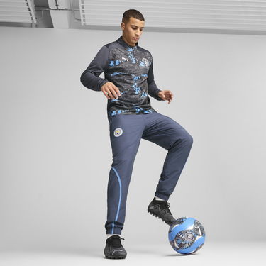 Tričko Puma Manchester City Pre-Match Quarter-Zip Top Čierna | 779156_74, 2